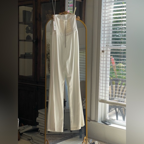 Alice + Olivia NWT Size 4 Lavera Jumpsuit in Off White Bridal *see notes* - Picture 5 of 13